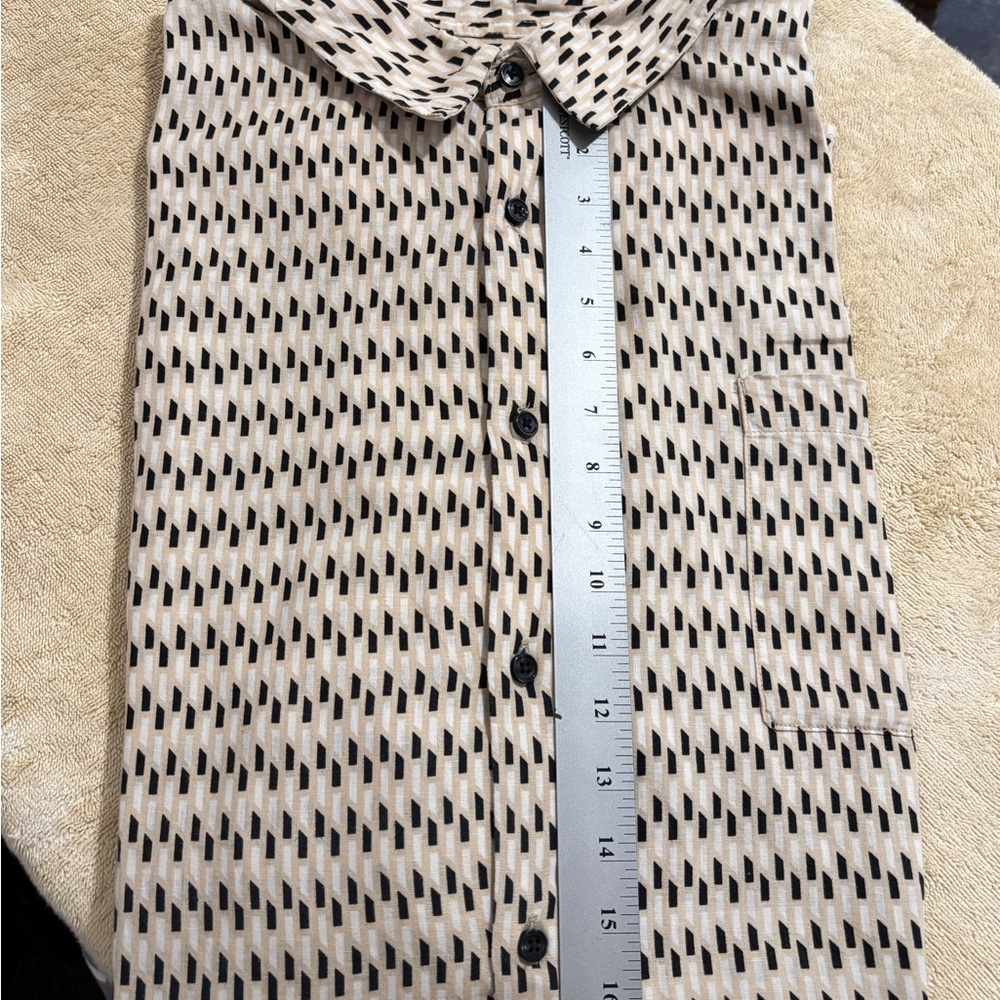 Patterned Button-Up Shirt